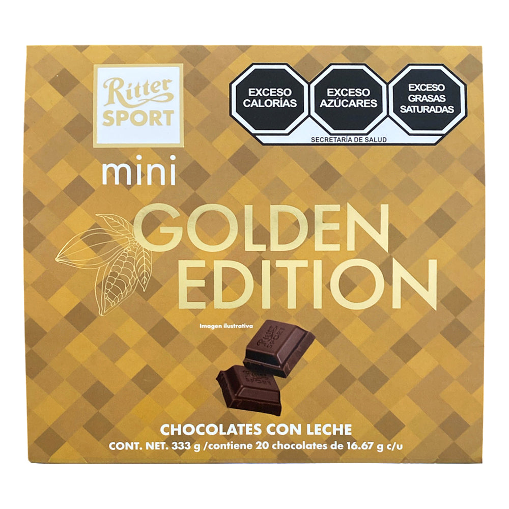 MINI RITTER CHOCOLATE SET - GOLDEN EDITION WITH 20 PIECES