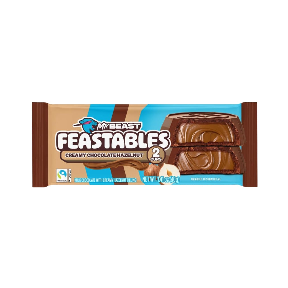 CHOCOLATE MR BEAST CUPS CREMA DE AVELLANA 40 GR