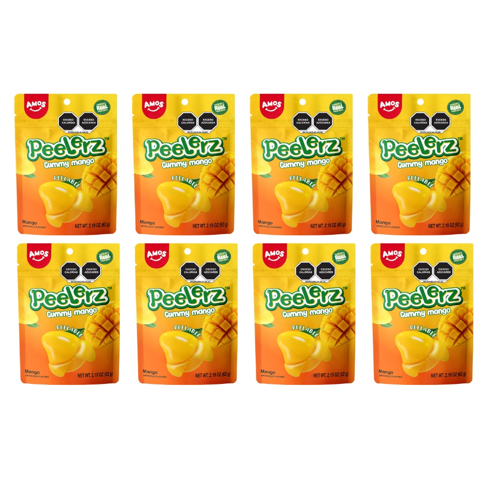Peelerz Mango Gummies Pack with 8 pieces of 65 grs each