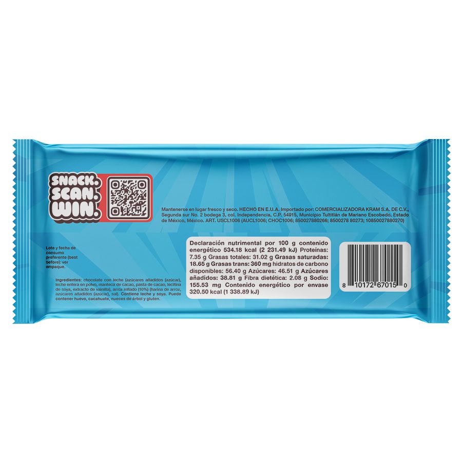 Chocolate Mr Beast Feastables con Leche Crunch 60 g