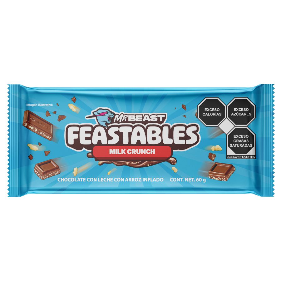 Chocolate Mr Beast Feastables con Leche Crunch 60 g