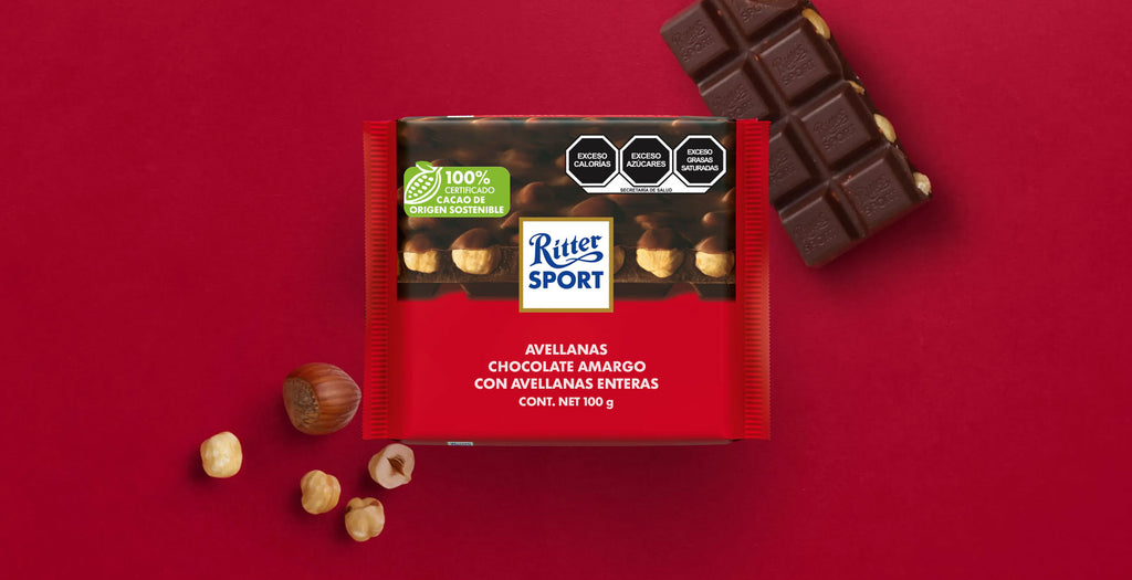 Chocolate amargo con avellanas enteras 100g