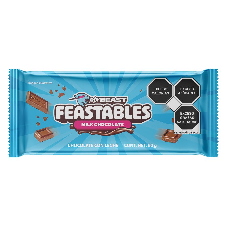 Chocolate Mr Beast Feastables con Leche 60 g