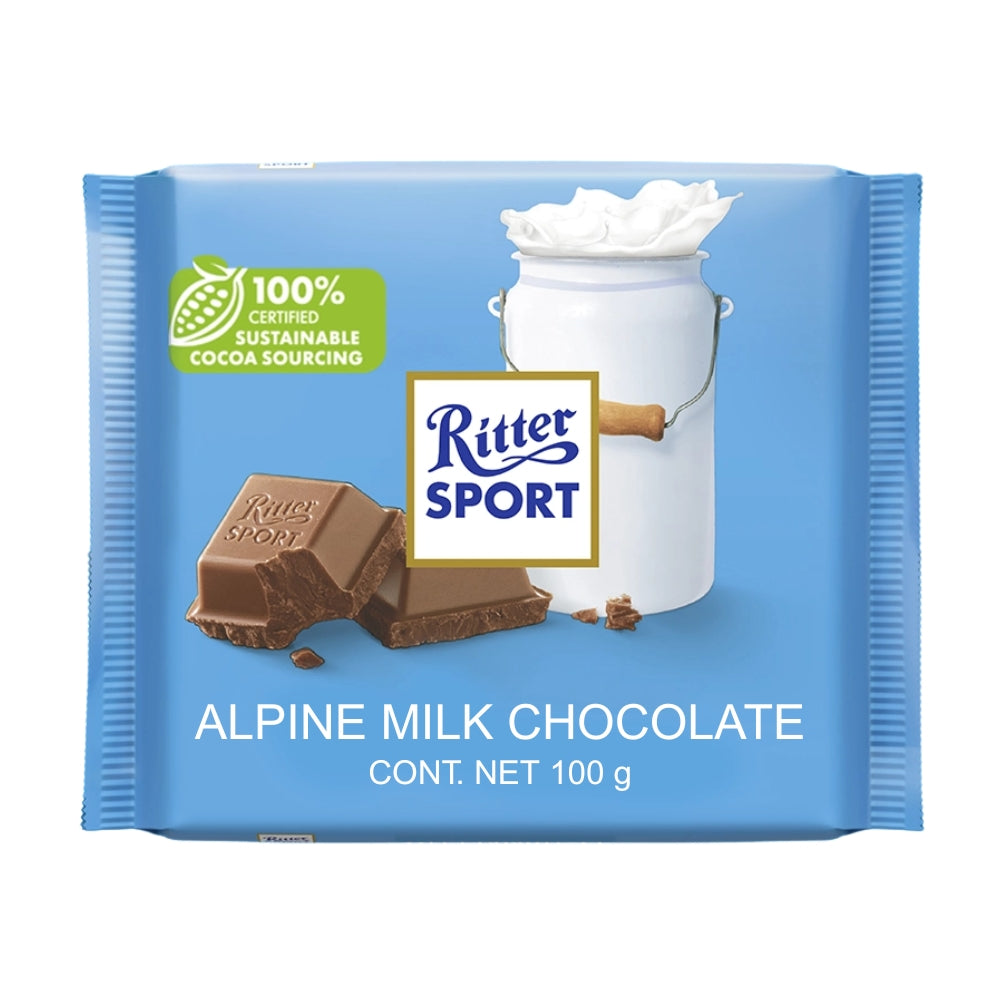 Chocolate Ritter Sport con Leche Extra Fino