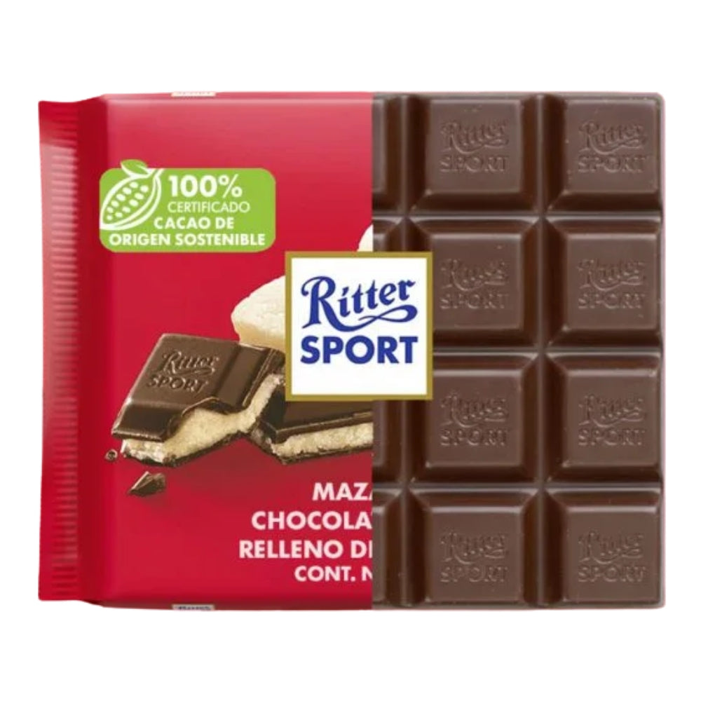 Ritter Sport dark chocolate with marzipan 100 grs.