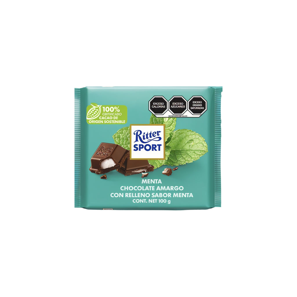 Dark chocolate with mint flavored filling 100g