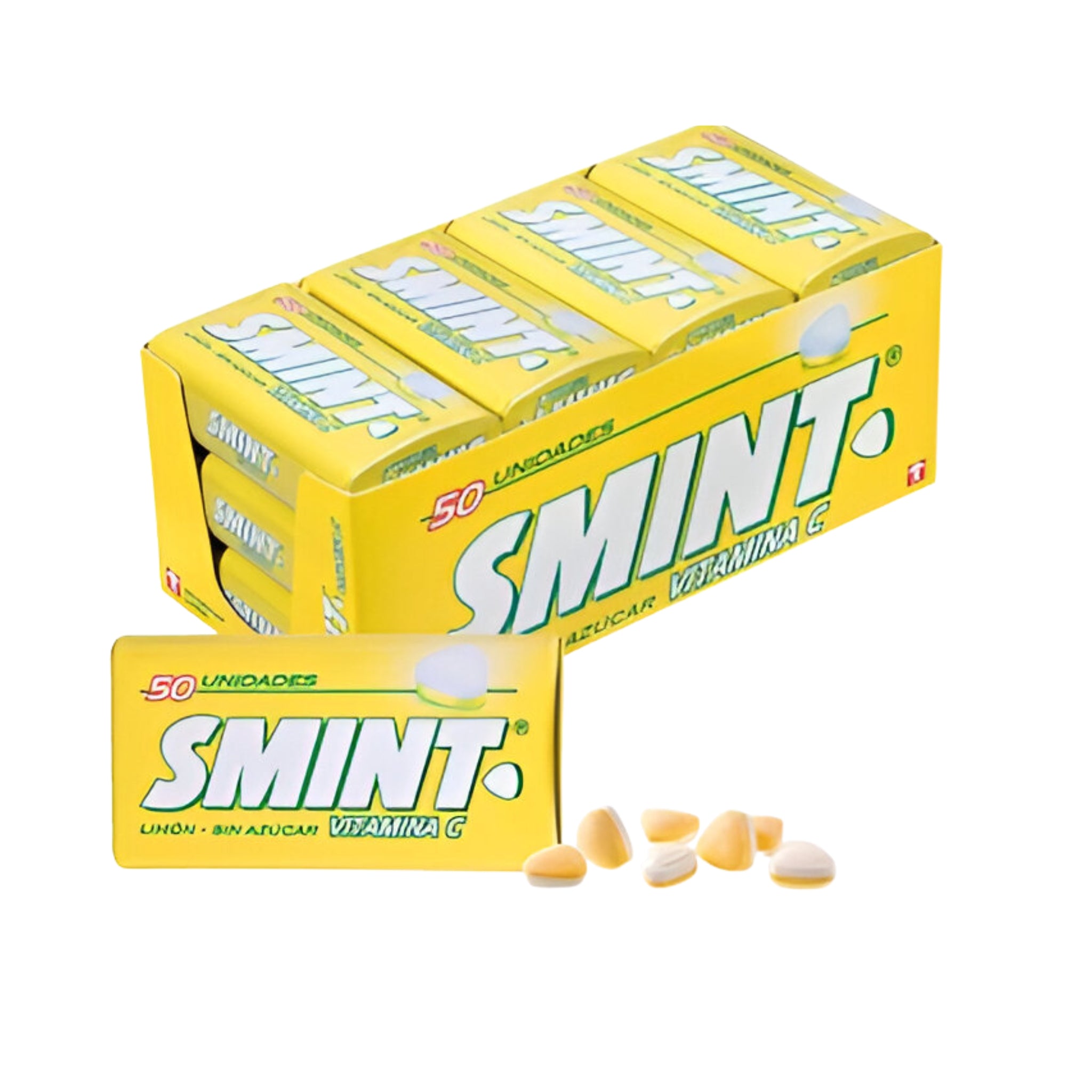 Smint Tin Lemon Lozenges 12x12 Sugar-Free